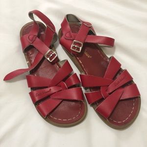 Red Saltwater sandals